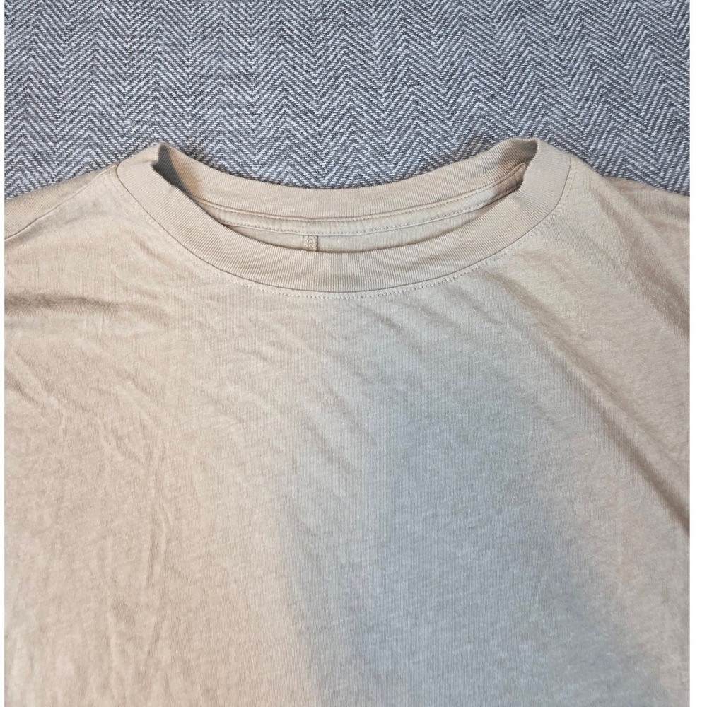 A New Day Tan Beige Cotton Modal Muscle Tee Sleeveless Shirt XXL Relaxed Fit - Picture 9 of 9